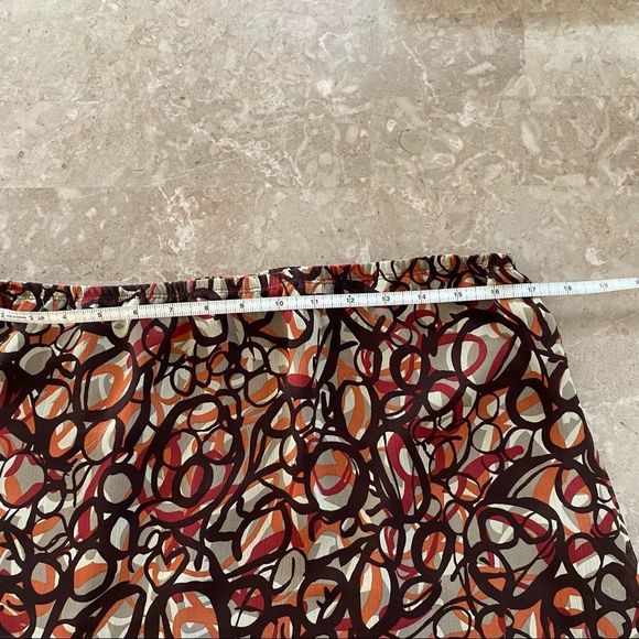 Bay Studio women’s elastic waist below the knee fully lined mixed browns XLP - Picture 5 of 7